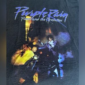 PRINCE & The Revolution Purple Rain Concert Men’s Black Short Sleeve T-Shirt